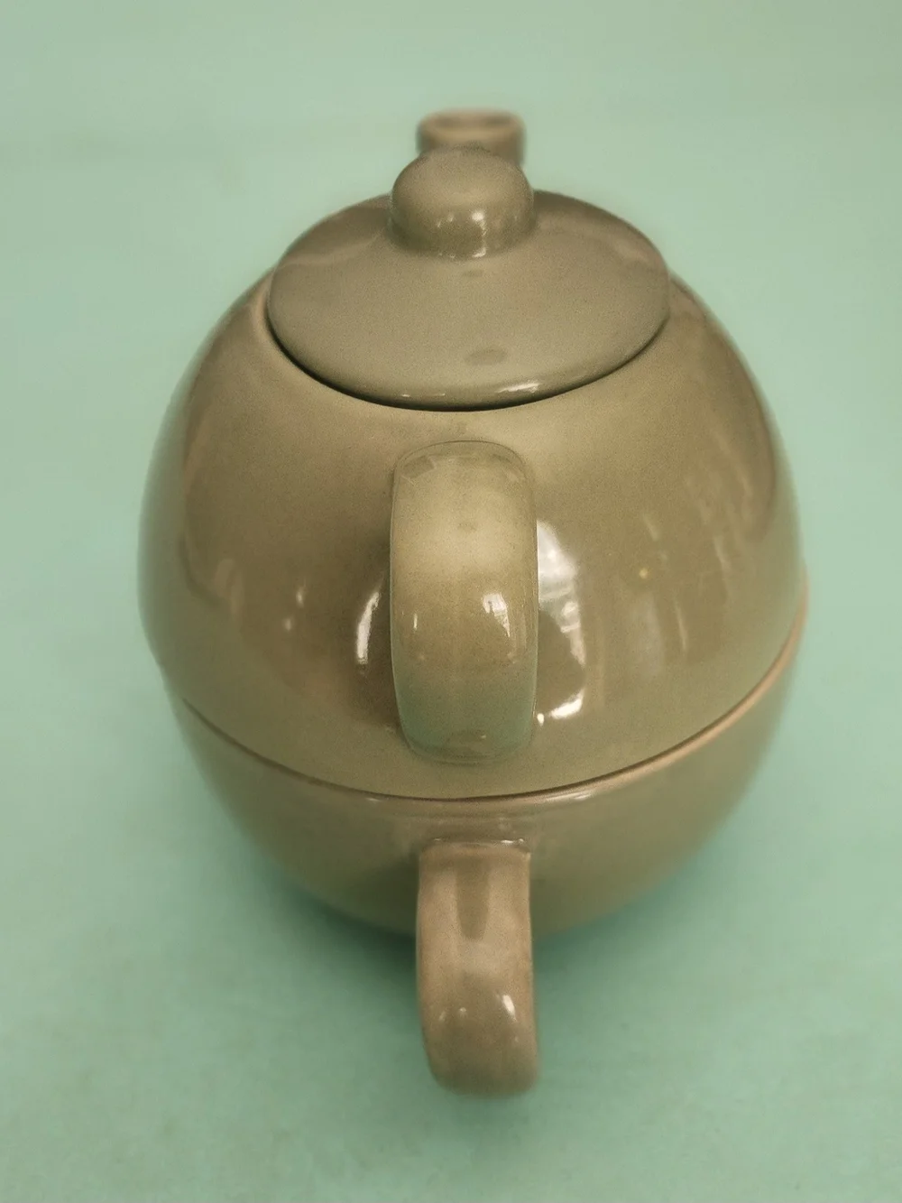 Ceramic Tea For One Set in Olive Green